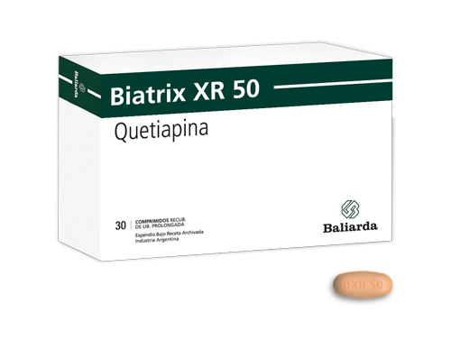 Biatrix XR_50_10.png Biatrix XR Quetiapina psicosis Quetiapina Esquizofrenia depresión bipolar Biatrix XR antipiscótico trastorno bipolar